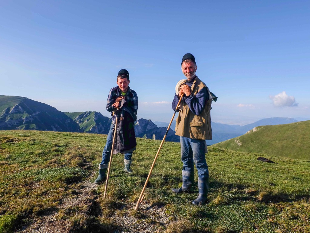 Romanian locals in Bucegi Mountains